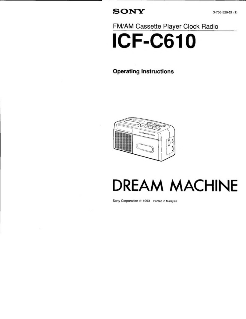 Sony ICF-C610 User manual