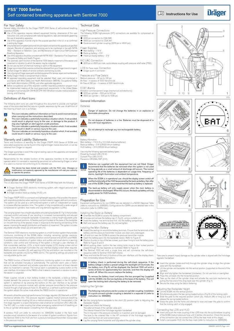 Dräger PSS 7000 Series User manual