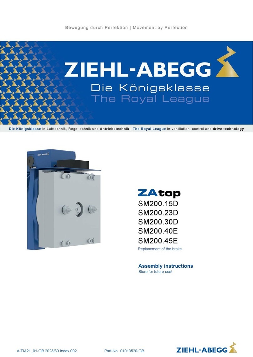ZIEHL-ABEGG ZA top SM200.15D Assembly instructions