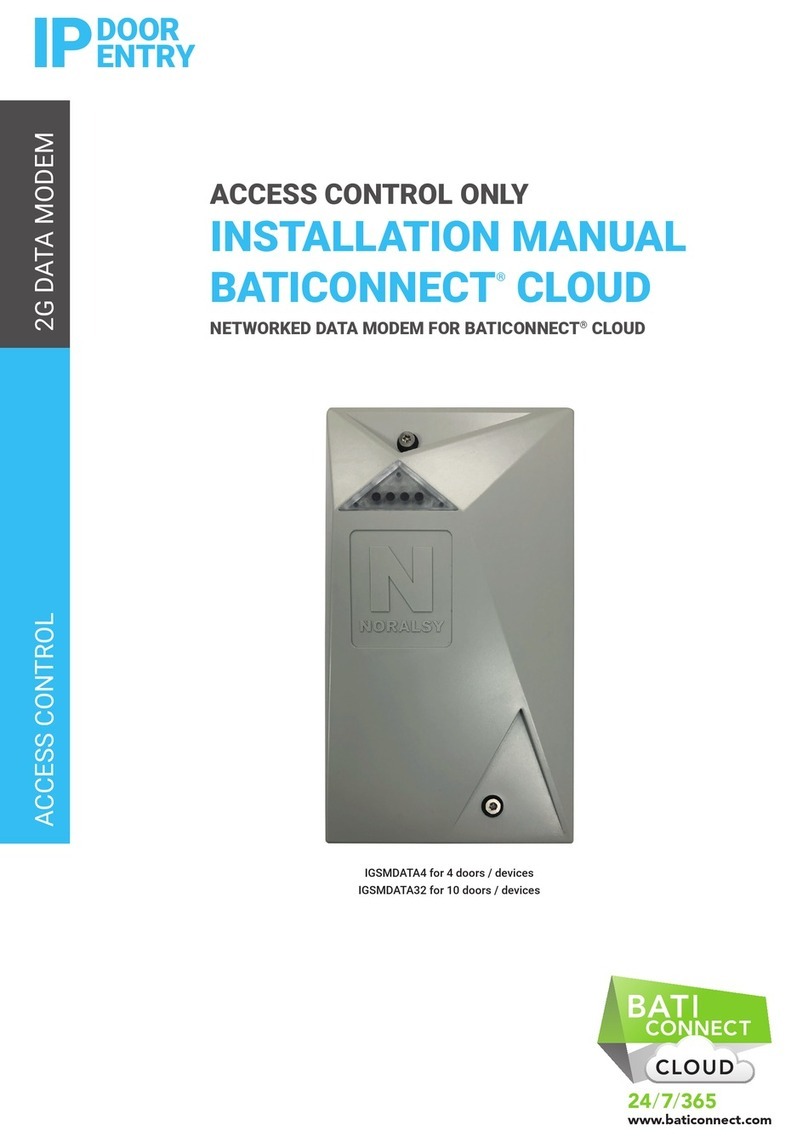 IP DOOR ENTRY BATICONNECT CLOUD IGSMDATA4 installation manual