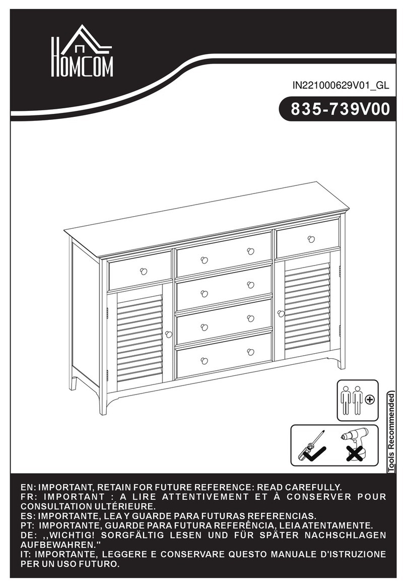 HOMCOM 835-739V00 User manual HOMCOM 835-739V00 User manual