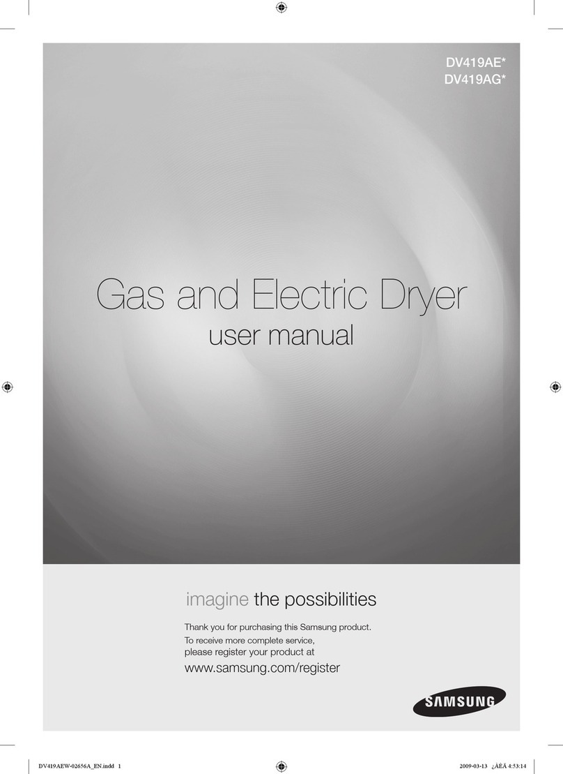 Samsung DV419AG series user manual