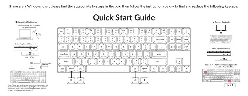 Keychron K!1 quick start guide