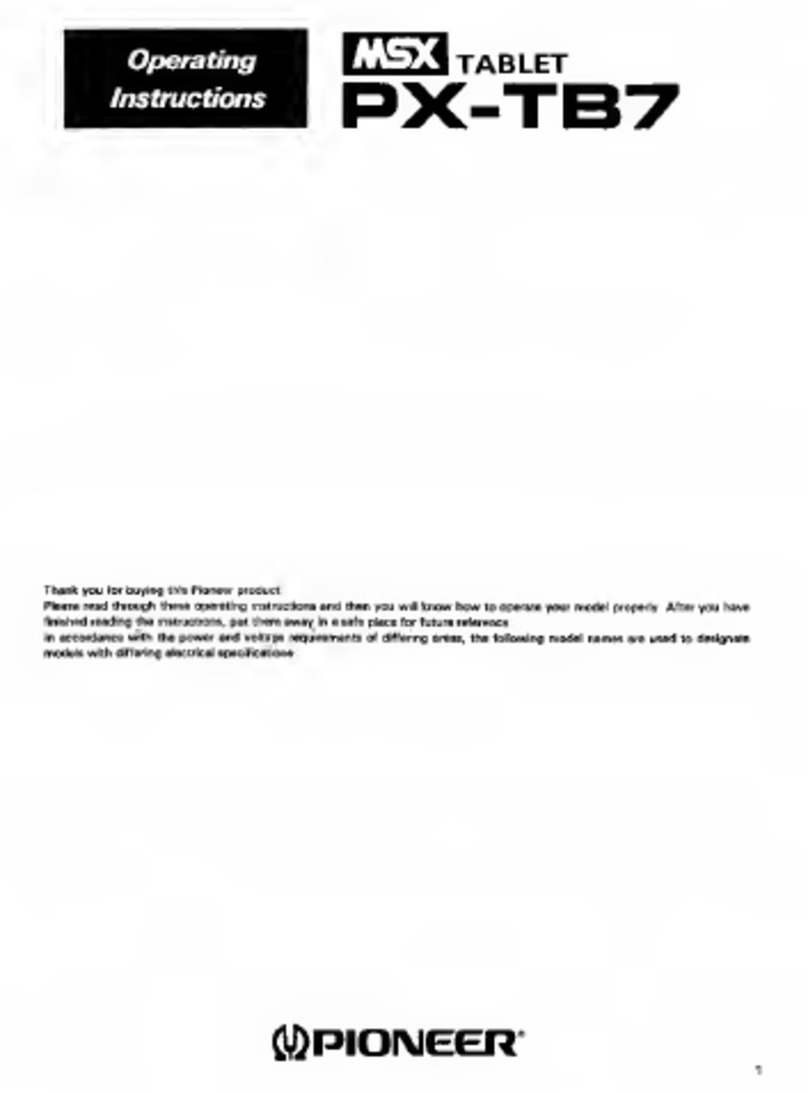Pioneer MSX PX-TB7 User manual