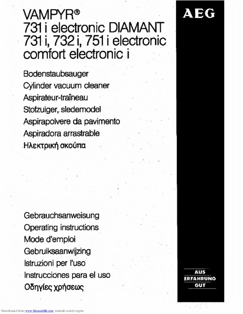 AEG VAMPYR 731i electronic DIAMANT operating instructions