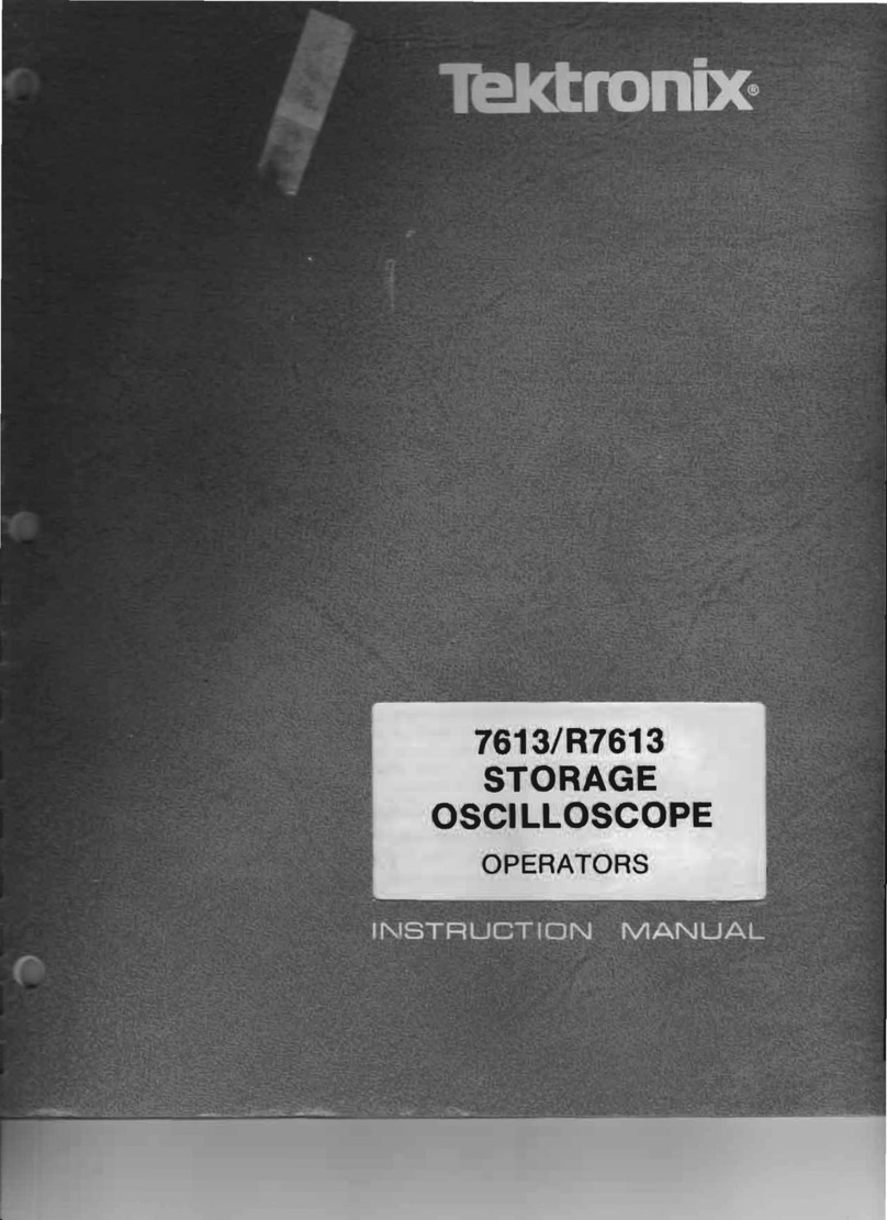 Tektronix 7613 User manual