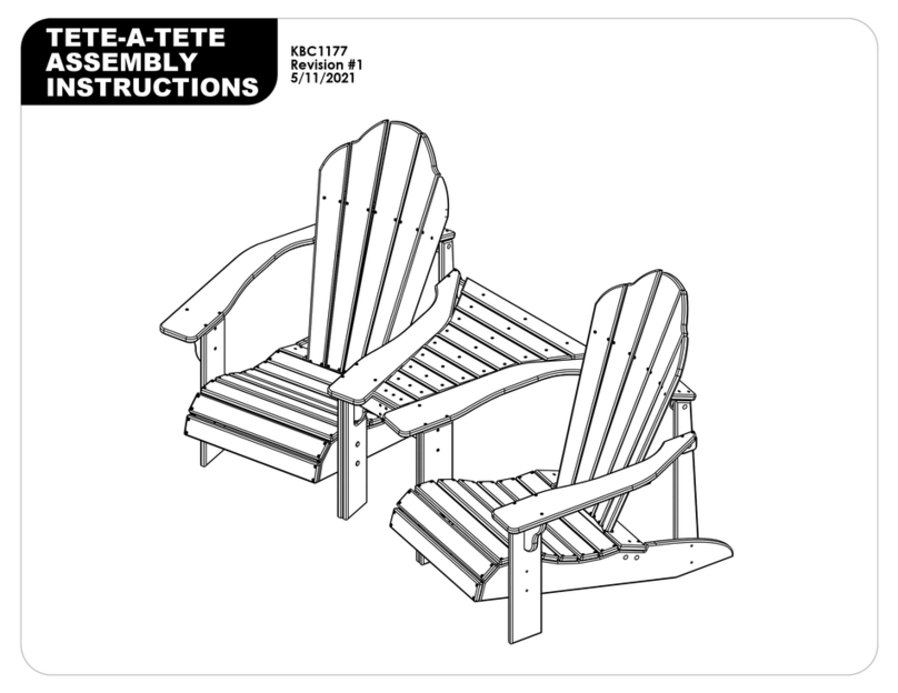 Barco TETE-A-TETE KBC1177 Assembly instructions