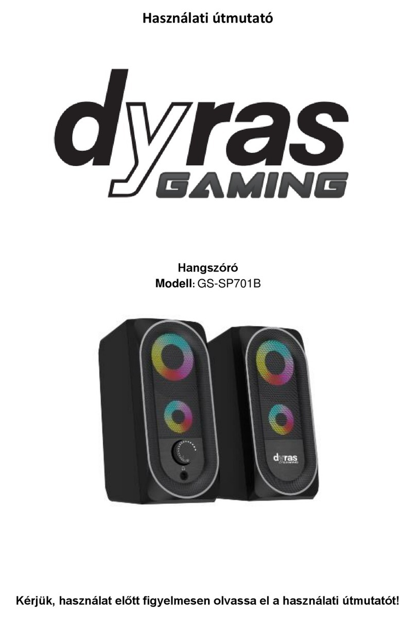 dyras GAMING GS-SP701B instruction manual