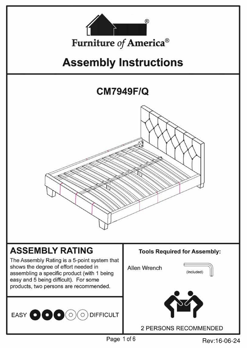 Furniture of America CM7949F Assembly instructions