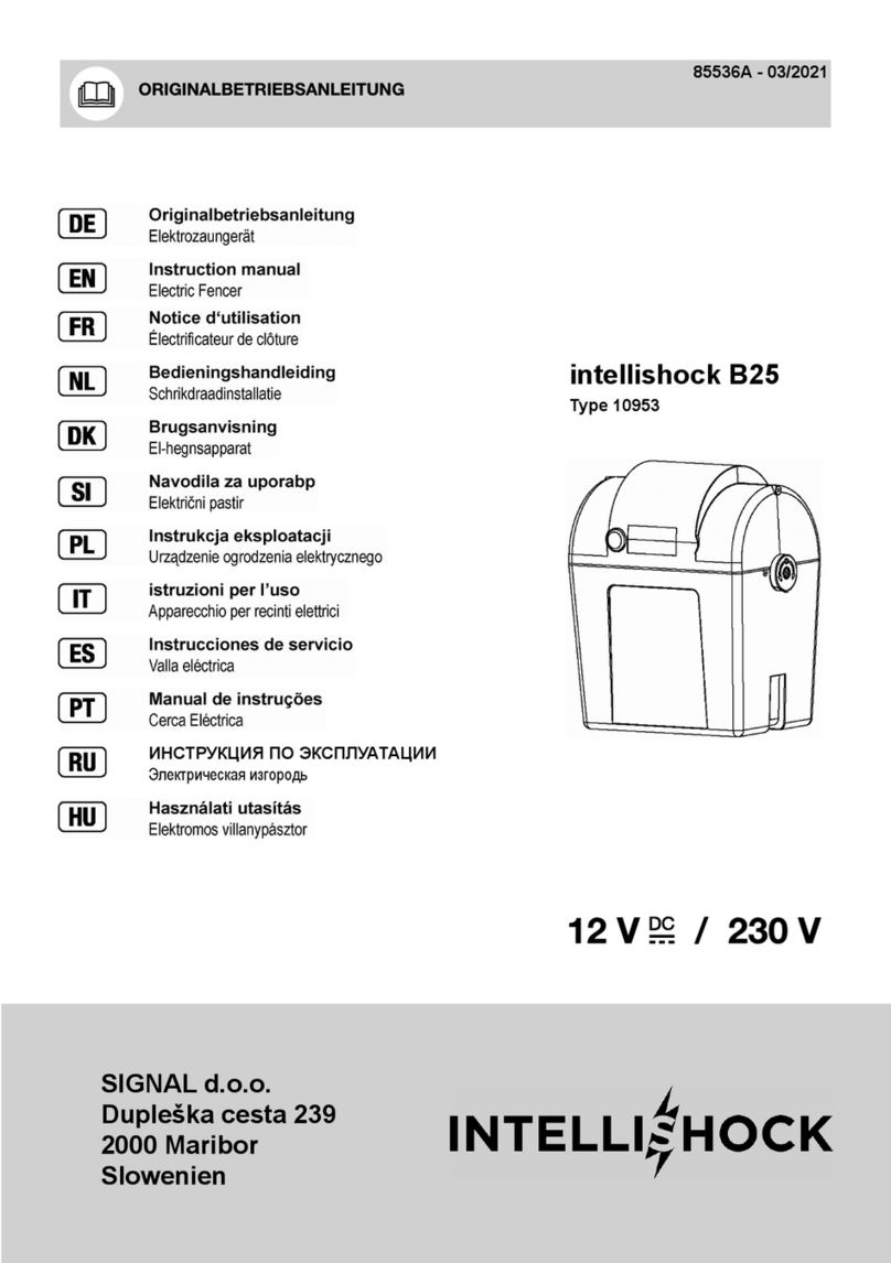Signal intellishock B25 instruction manual