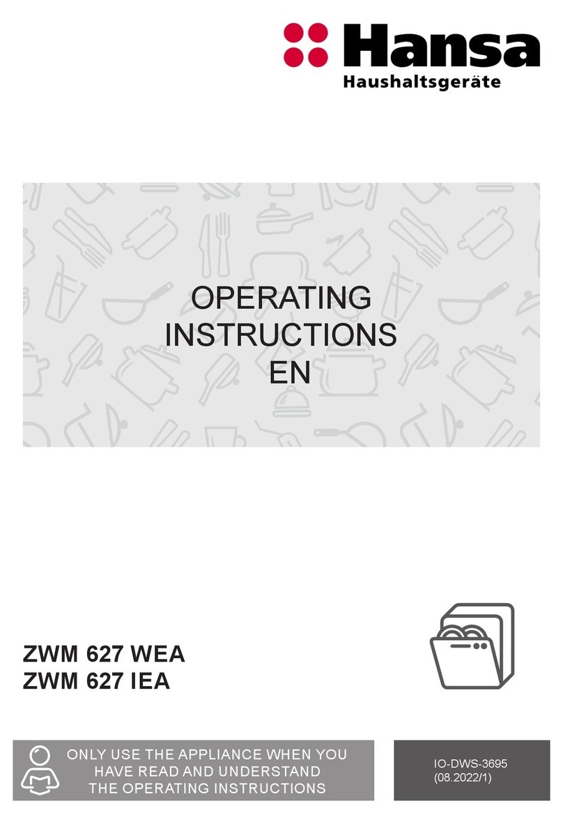 Hansa ZWM 627 WEA User manual