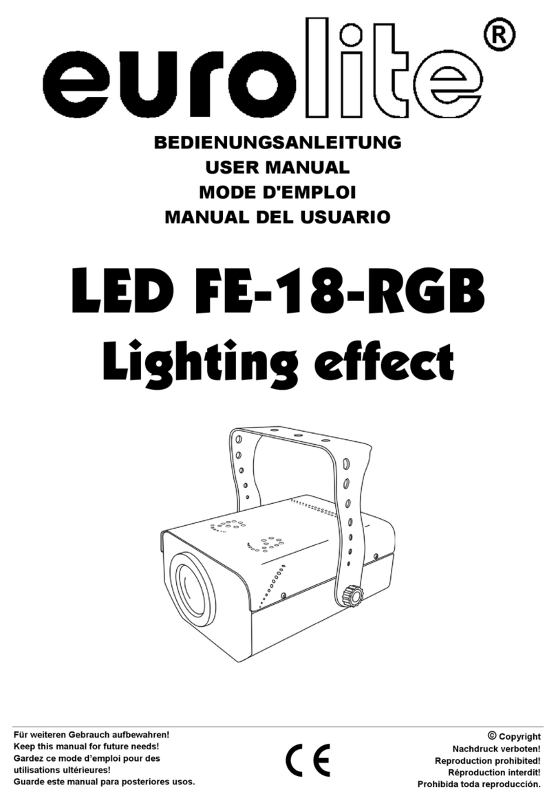 EuroLite LED FE-18-RGB Lighting effect user manual