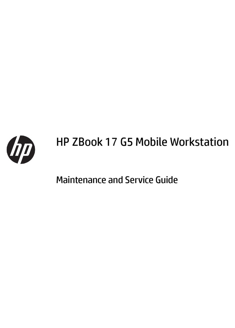 HP ZBook 17 G5 Maintenance and service guide