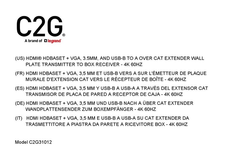 LEGRAND C2G31012 manual