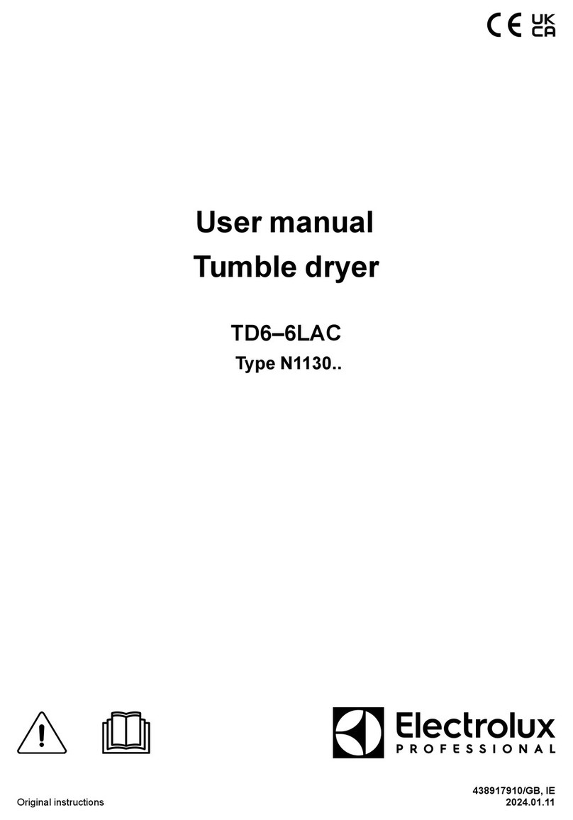 Electrolux Professional TD6-6LAC user manual