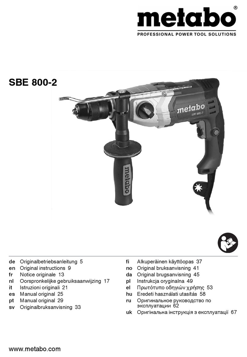 Metabo SBE 800-2 Original instructions