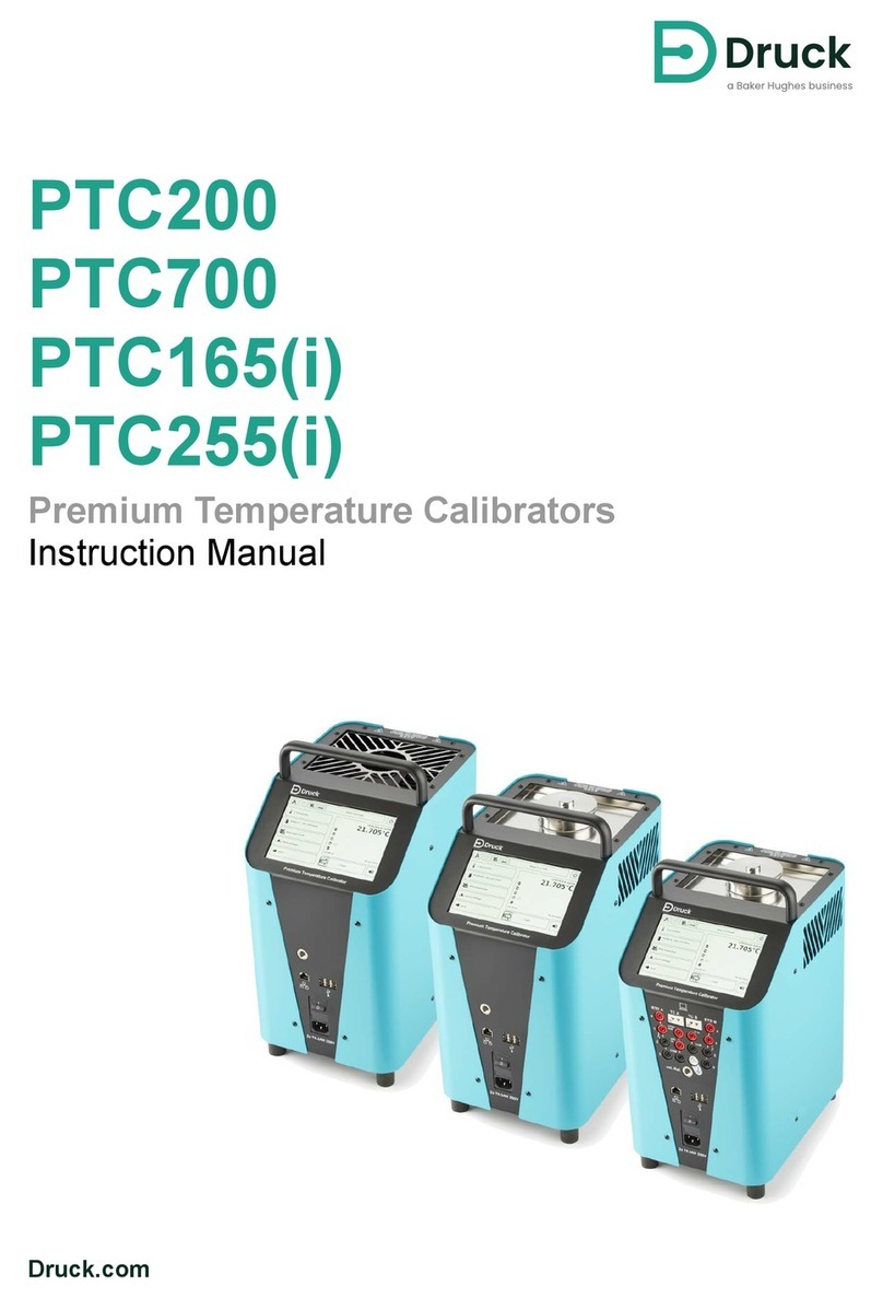 Druck PTC200 User manual