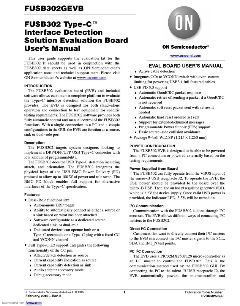 ON Semiconductor FUSB302BGEVB user manual