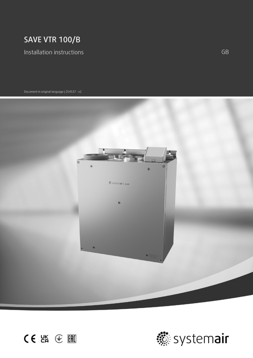 System air SAVE VTR 100/B User manual