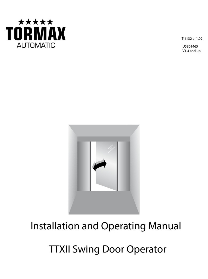 Tormax TTXII User manual