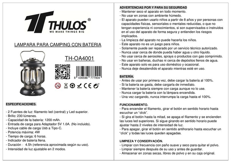 Thulos TH-OA4001 quick start guide