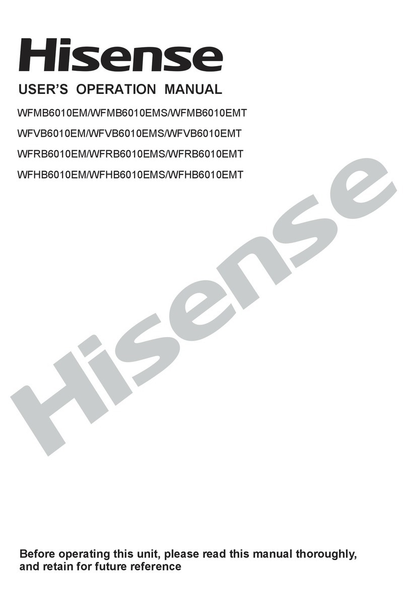 Hisense WFMB6010EM User's operation manual