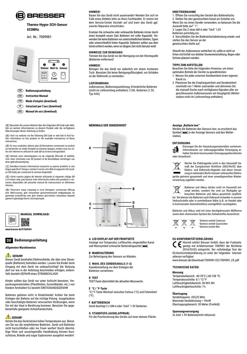 Bresser 7009981 User manual