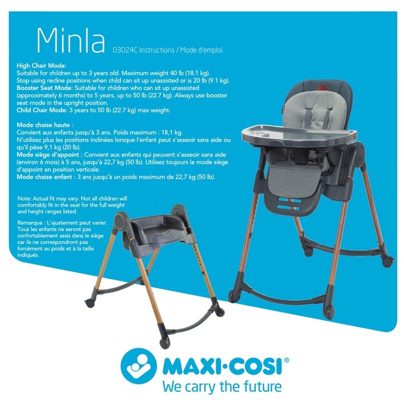 MaxiCosi Minla instructions