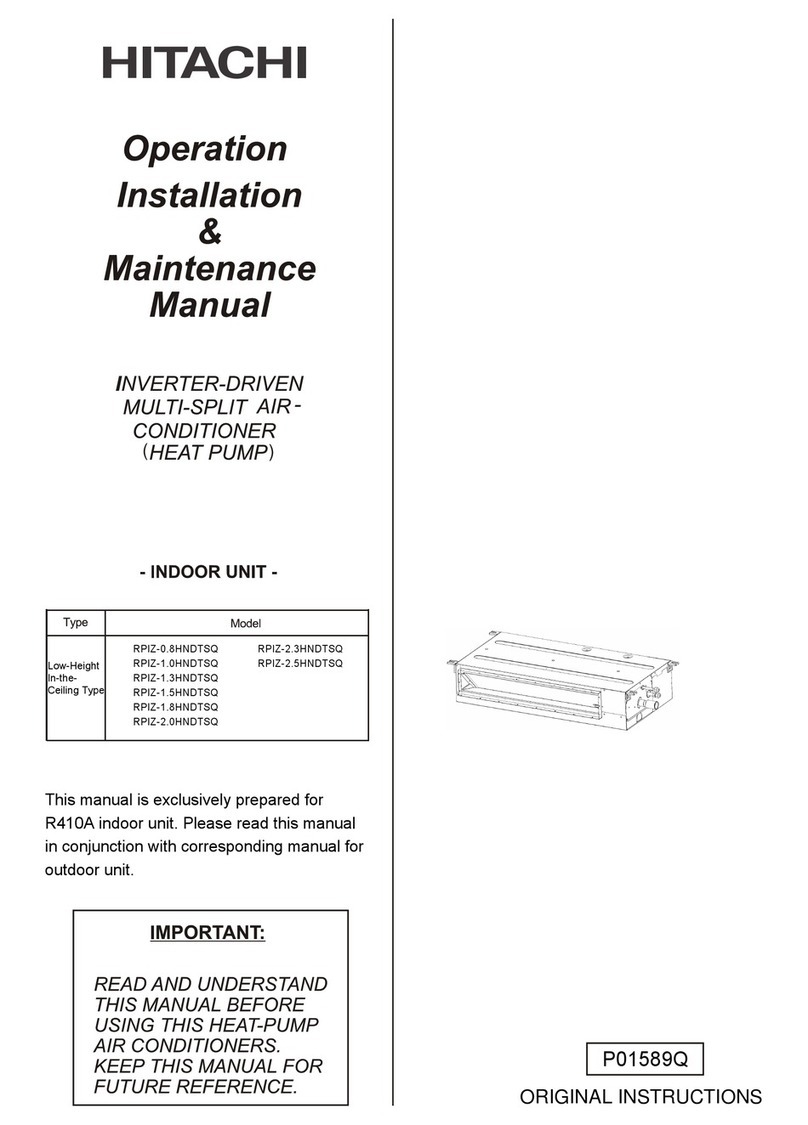 Hitachi RPIZ-0.8HNDTSQ Instruction Manual