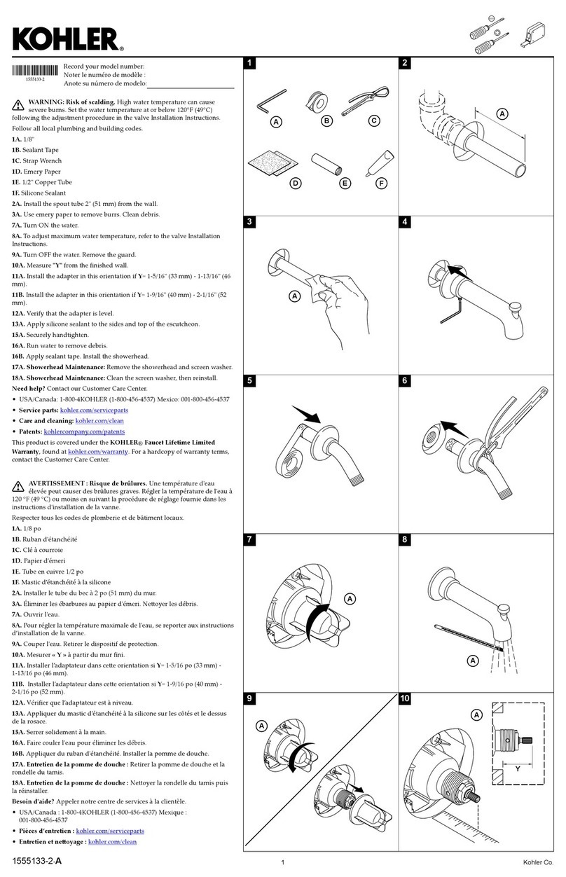 Kohler Castia K-TS35917-4Y-2MB User manual