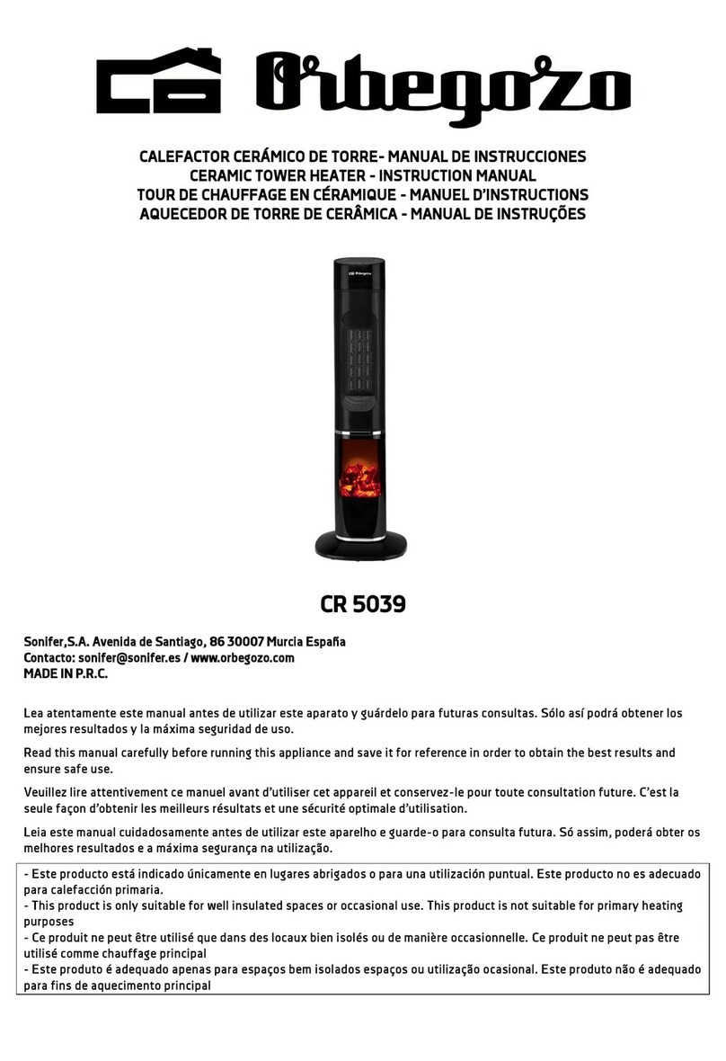 Orbegozo CR 5039 instruction manual