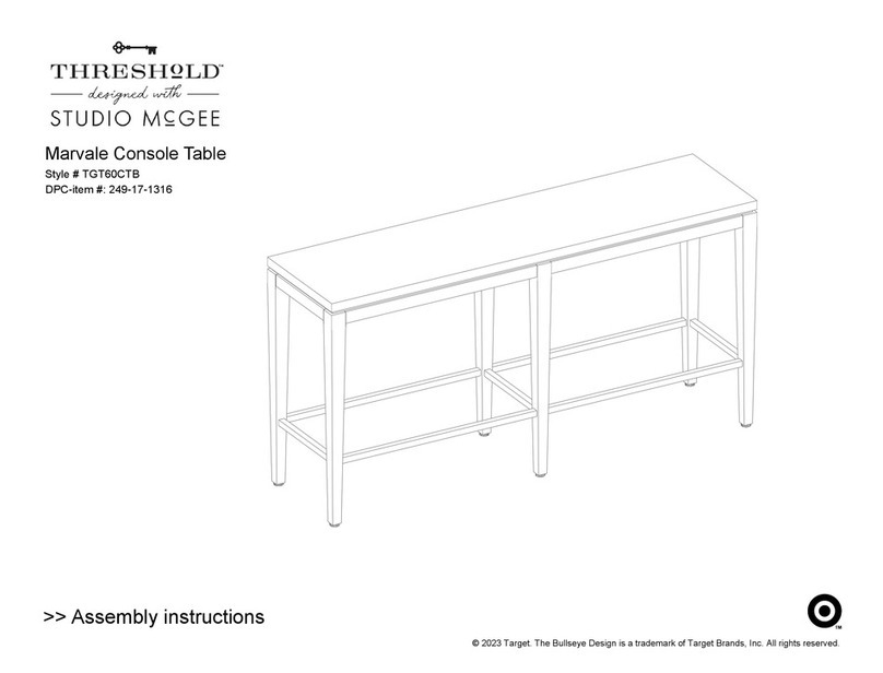 Threshold Studio McGee Marvale TGT60CTB Assembly instructions Threshold Studio McGee Marvale TGT60CTB Assembly instructions