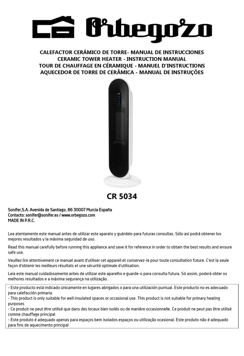 Orbegozo CR 5034 instruction manual