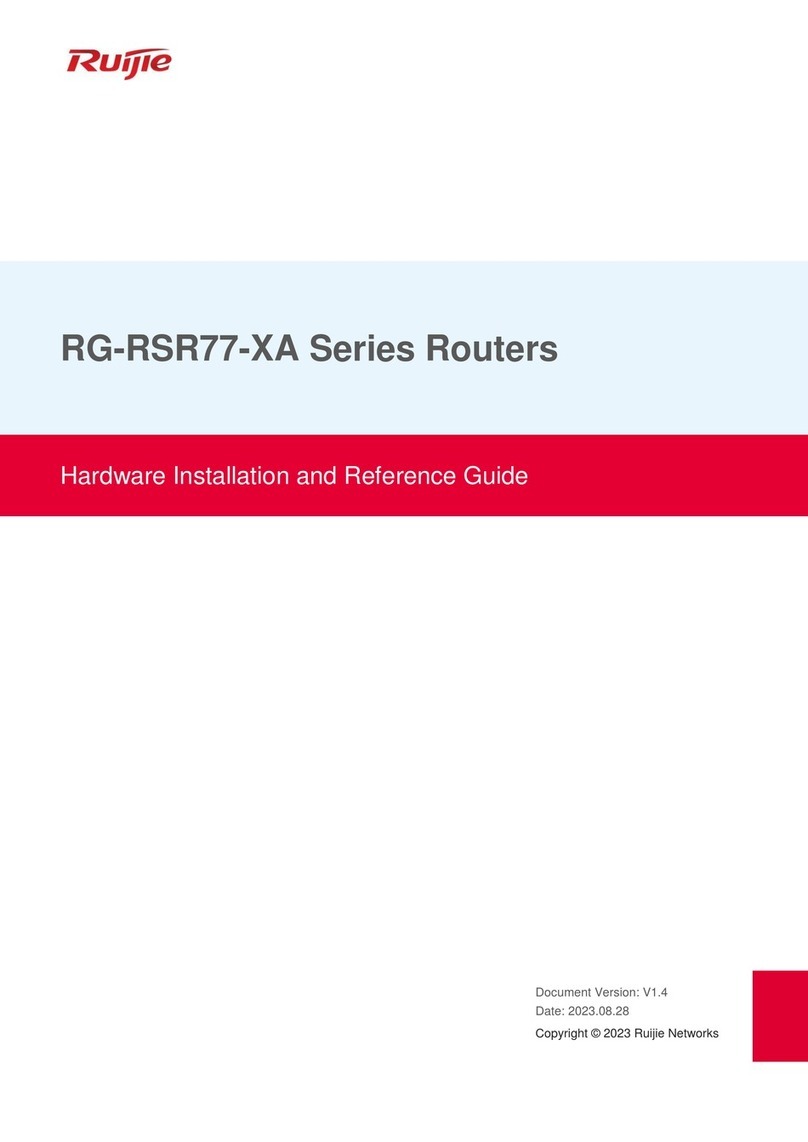 Ruijie RG-RSR77-XA Series Hardware  installation and reference guide
