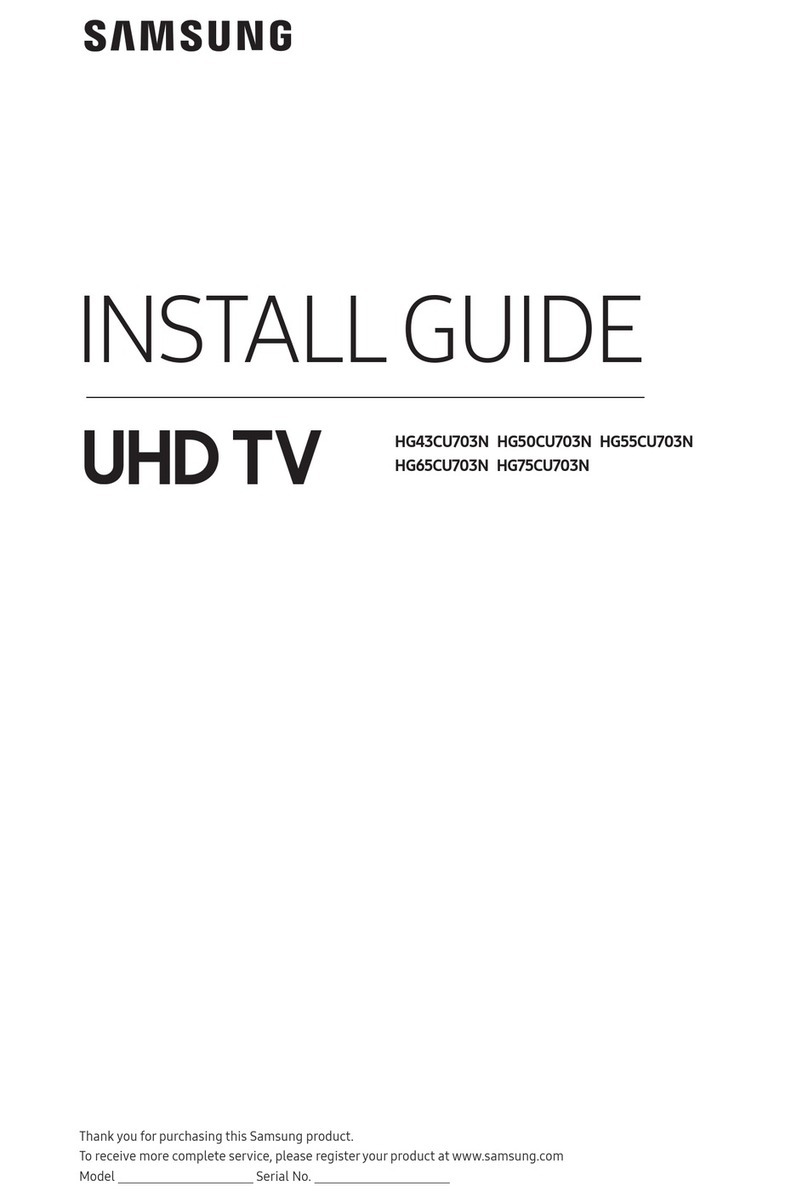Samsung HG43CU703N User manual