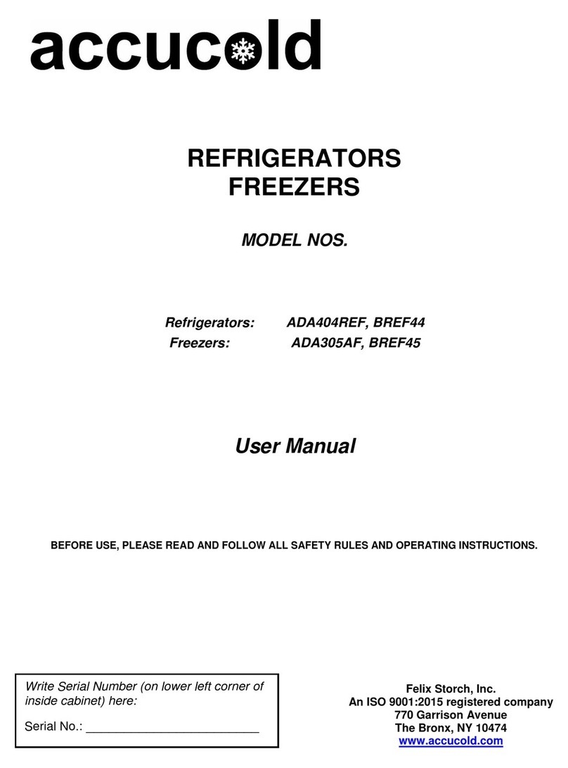 Accucold BREF44 User manual