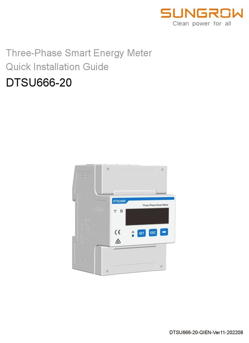 Sungrow DTSU666-20 Quick installation guide
