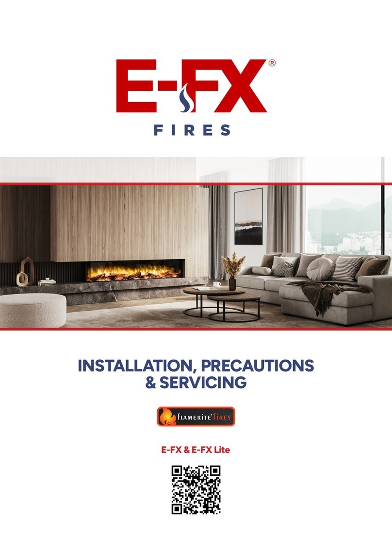 Flamerite Fires E-FX User manual Flamerite Fires E-FX User manual