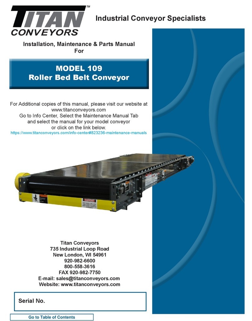Titan 109 Installation, maintenance & parts manual Titan 109 Installation, maintenance & parts manual