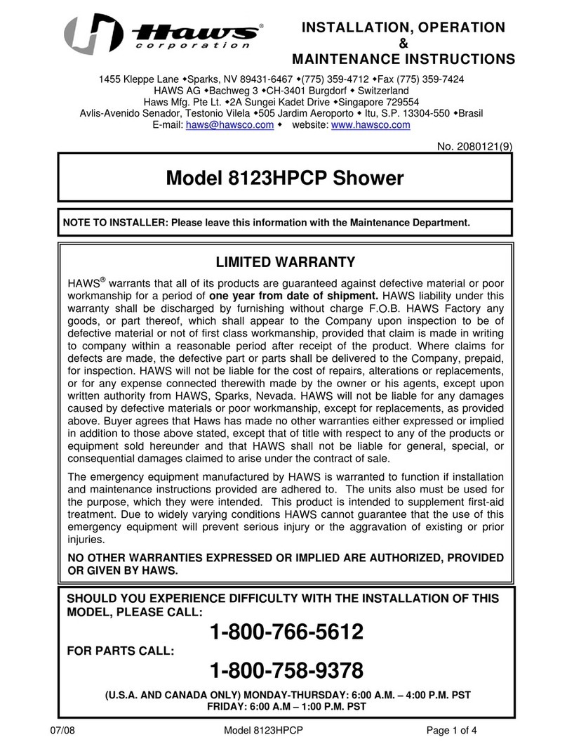 Haws 8123HPCP Guide