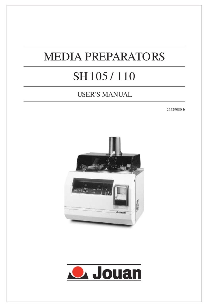 Jouan SH 105 user manual