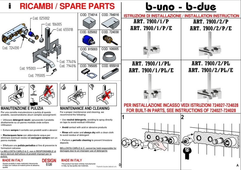 BELLOSTA b-uno 7900/1/P User manual