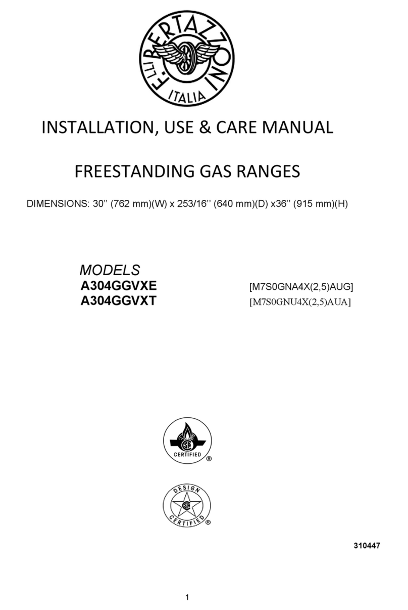 Bertazzoni A304GGVXT Instructions for use