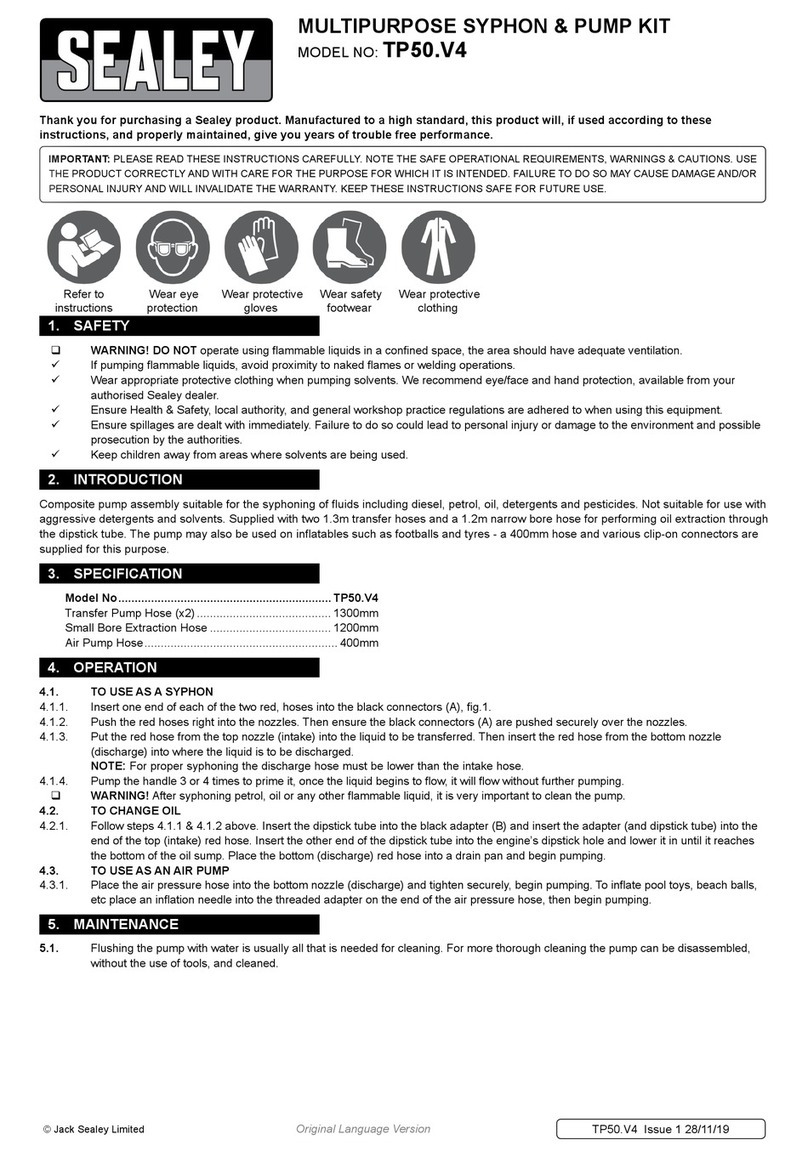 Sealey TP50.V4 User manual