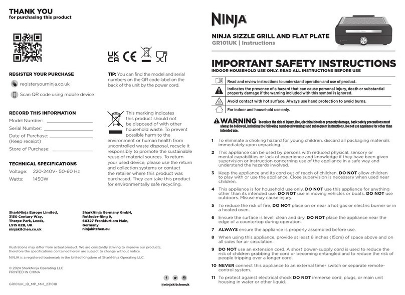 Ninja GR101UK instructions