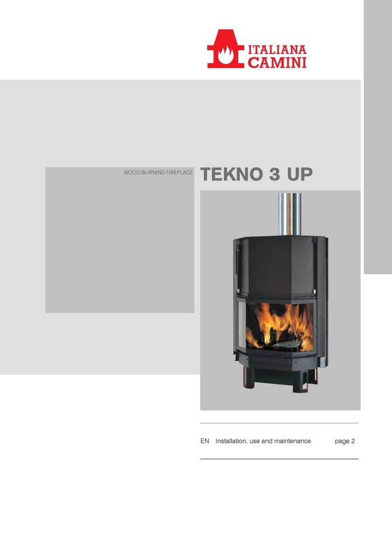 Italiana Camini TEKNO 3 UP Installation - use - maintenance Italiana Camini TEKNO 3 UP Installation - use - maintenance