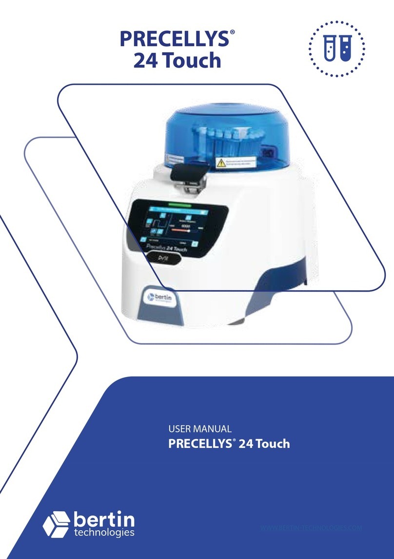 Bertin Technologies PRECELLYS 24 Touch user manual