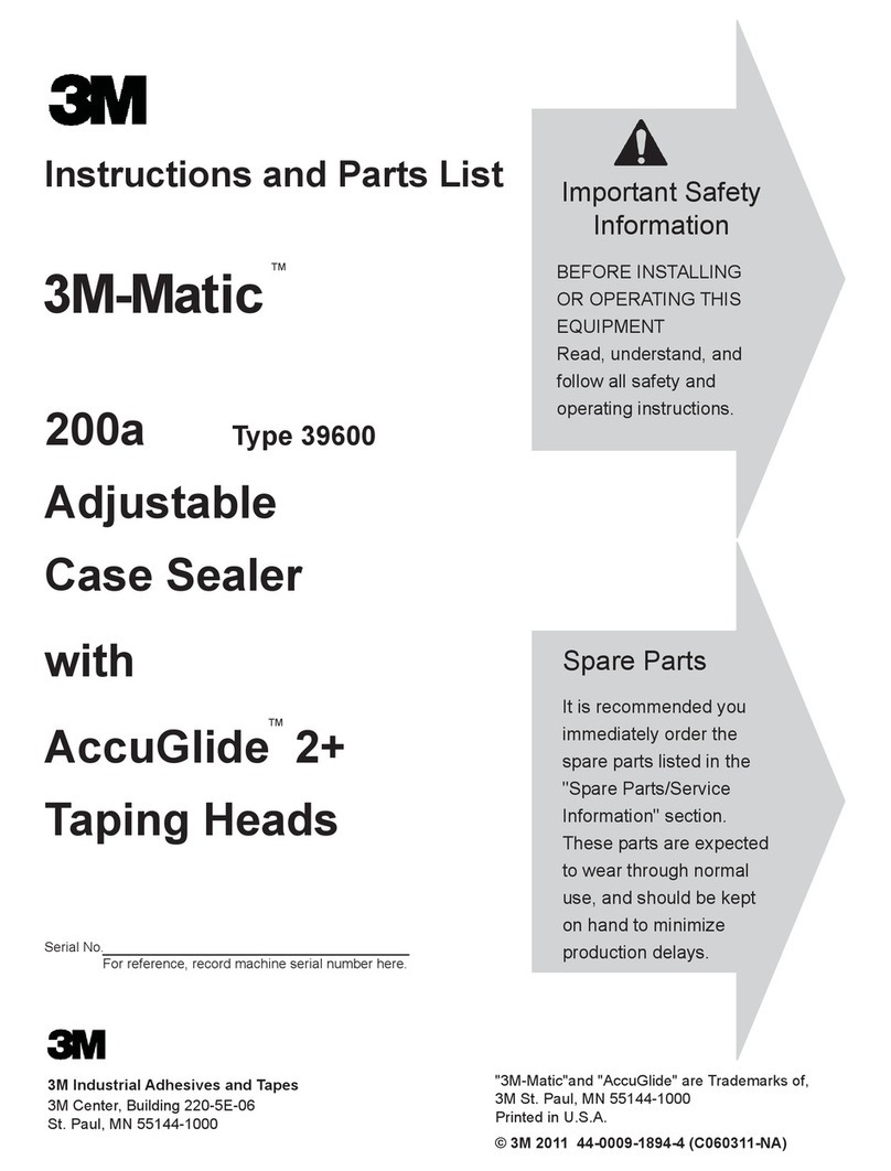 3M 3M-Matic 200a Instructions and parts list