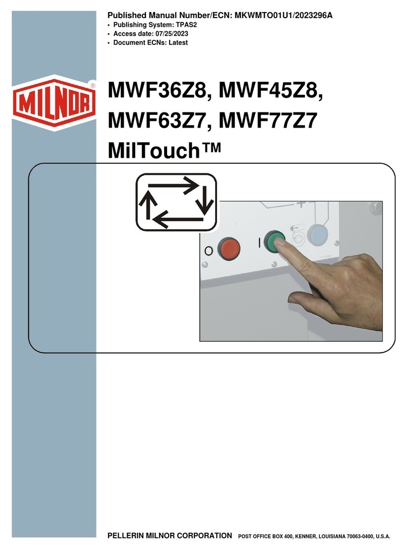 Milnor MilTouch MWF36Z8 Manual