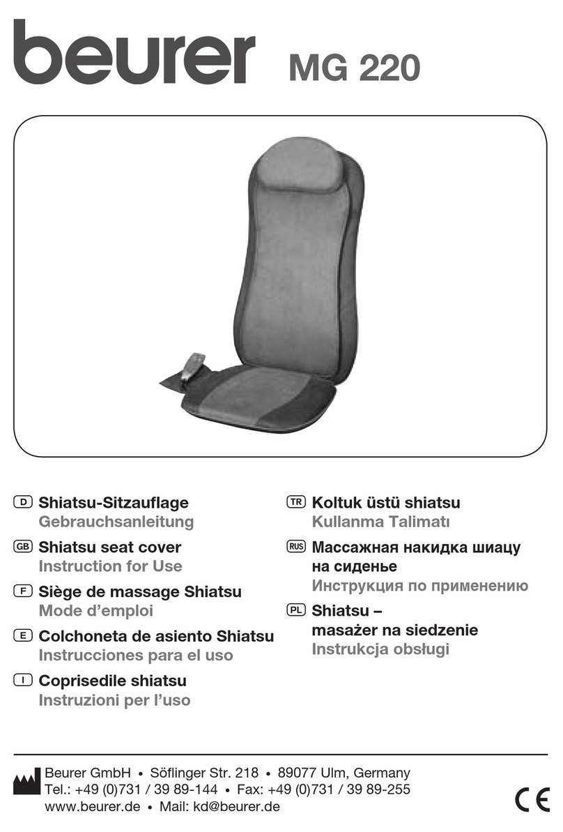 Beurer MG 220 Instructions for use